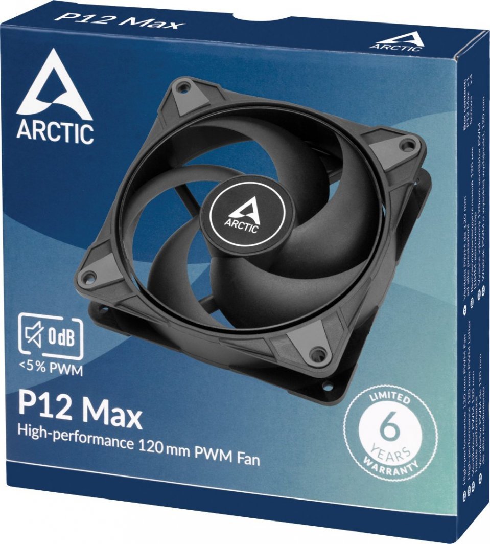 Arctic P12 Max Cooler, 120 mm - Thumbnail 4