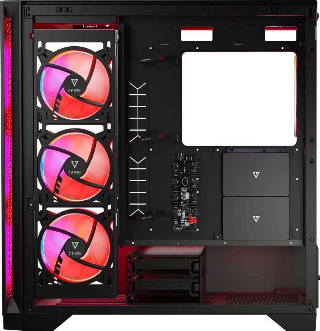 Modecom Volcano Expanse T Apex ARGB Case, Black, Midi Tower - Thumbnail 10