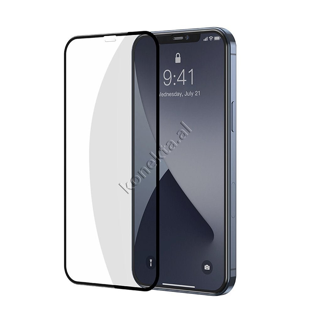 Baseus iPhone Screen Protector, 3D, 2 Pieces, Compatible with iPhone 12 Mini / 12 / 12 Pro / 12 Pro Max - Image 1