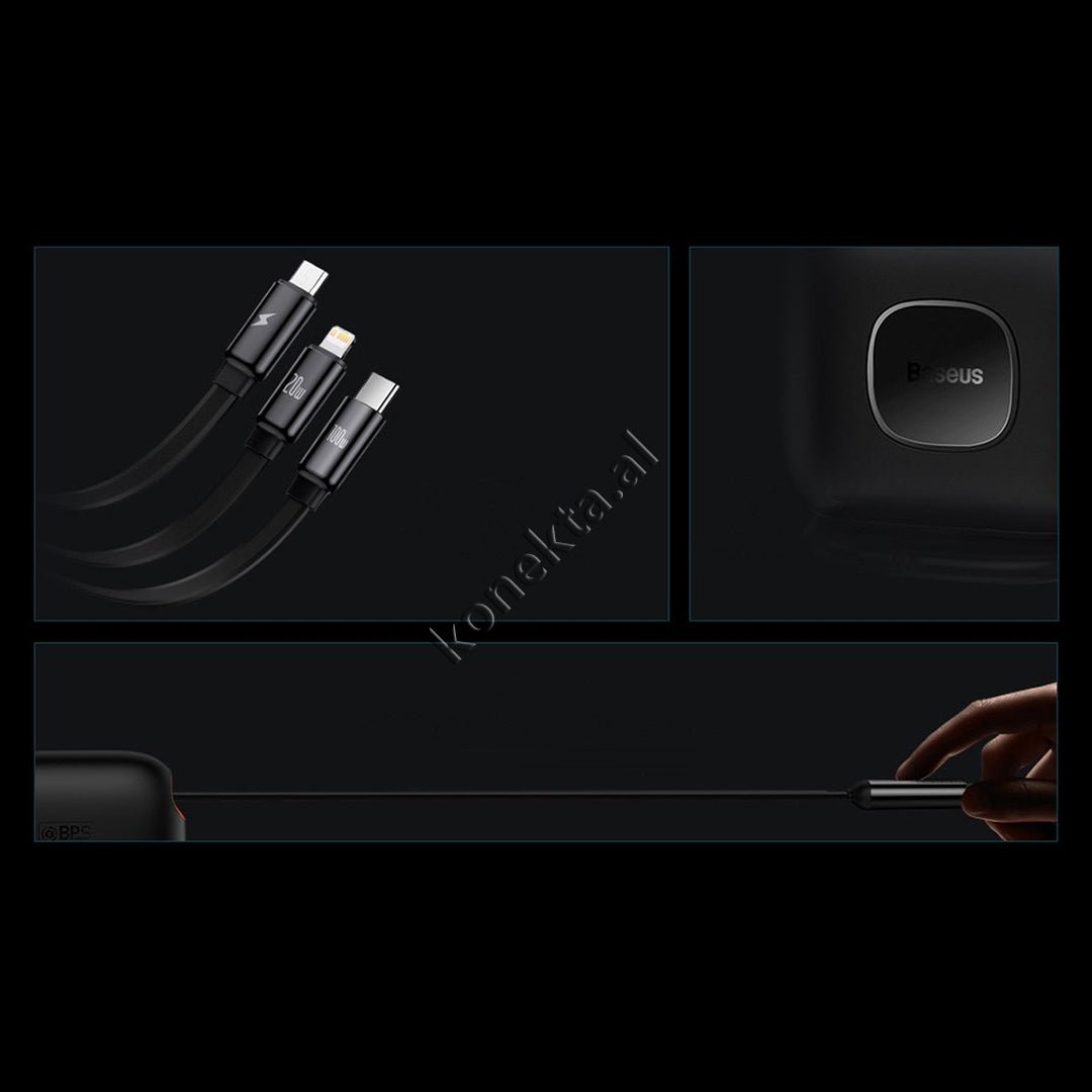 Baseus 3 in 1 Charging Cable Type-C / Lightning / Micro 100W, 1.7m - Thumbnail 19