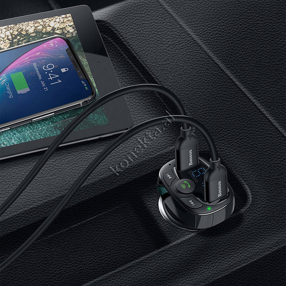 Baseus Car Charger with Bluetooth MP3 and Battery Status Display - Thumbnail 10
