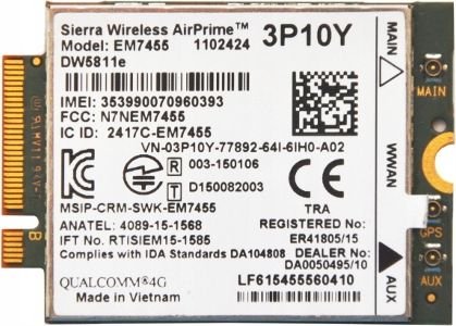 Dell SNAPDRAGON X7 LTE-A Module - EM7455 - Image 1