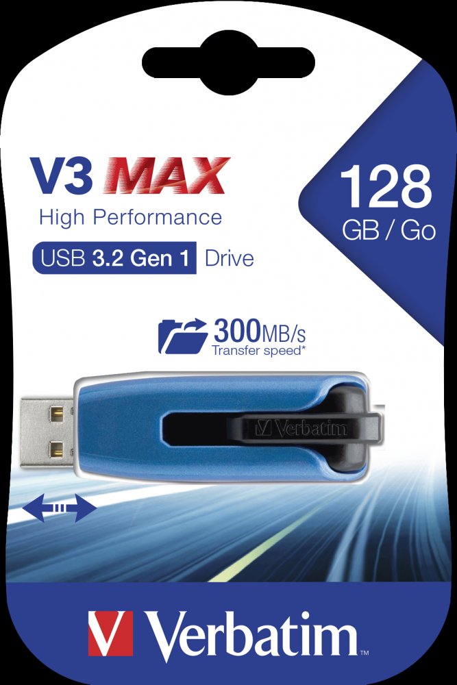Verbatim V3 Max USB 3.2 128GB Store N Go - Image 1