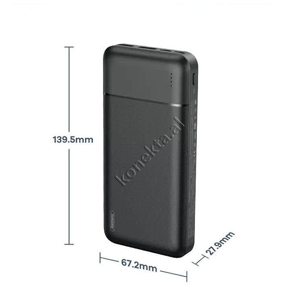 WK 20000mAh Power Bank, 2 Ports, Black/White - Thumbnail 5