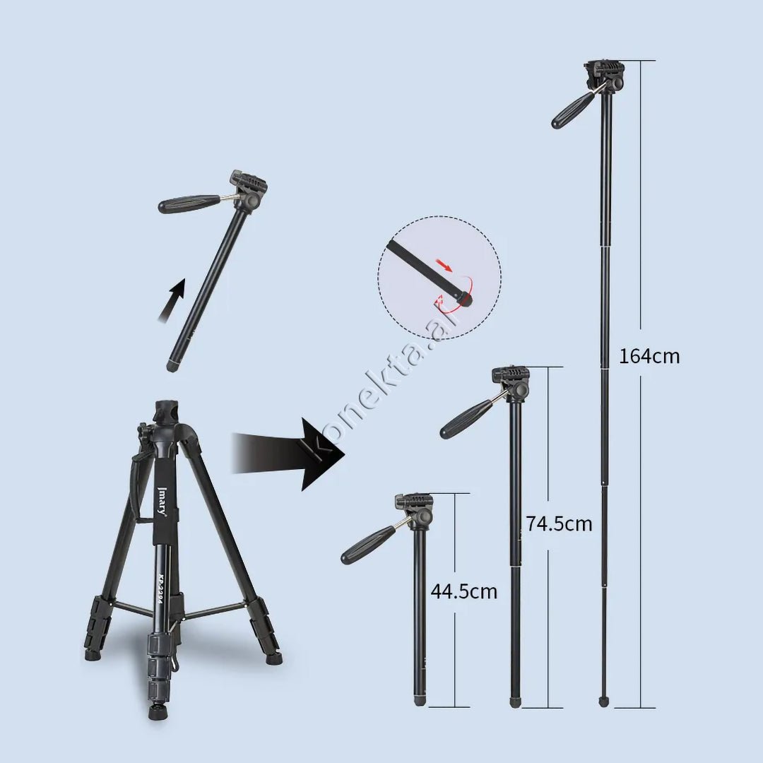 Jmary Trekëmbesh Tripod Profesional i Çmontueshëm - Thumbnail 2