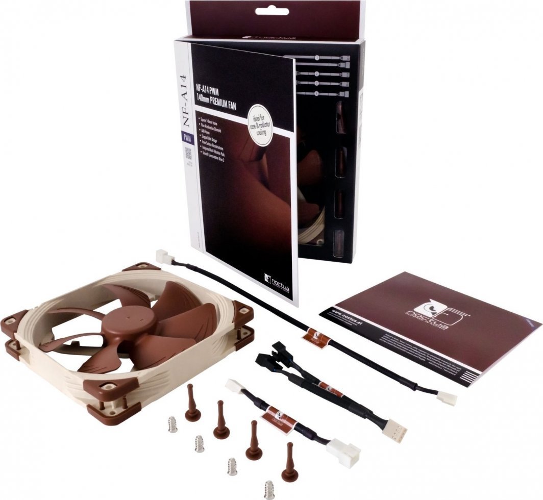 Noctua NF-A14 PWM Fan, 140 mm - Thumbnail 5