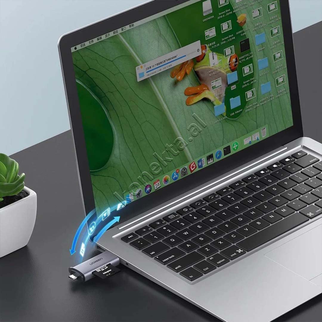 UGreen USB Card Reader with USB-A and USB-C Ports for TF and SD Cards - Thumbnail 10