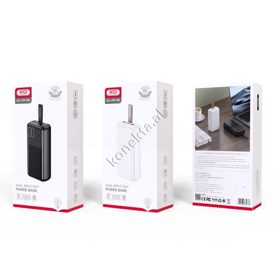 XO 30000mAh Battery, Black, 2 Ports - Thumbnail 6