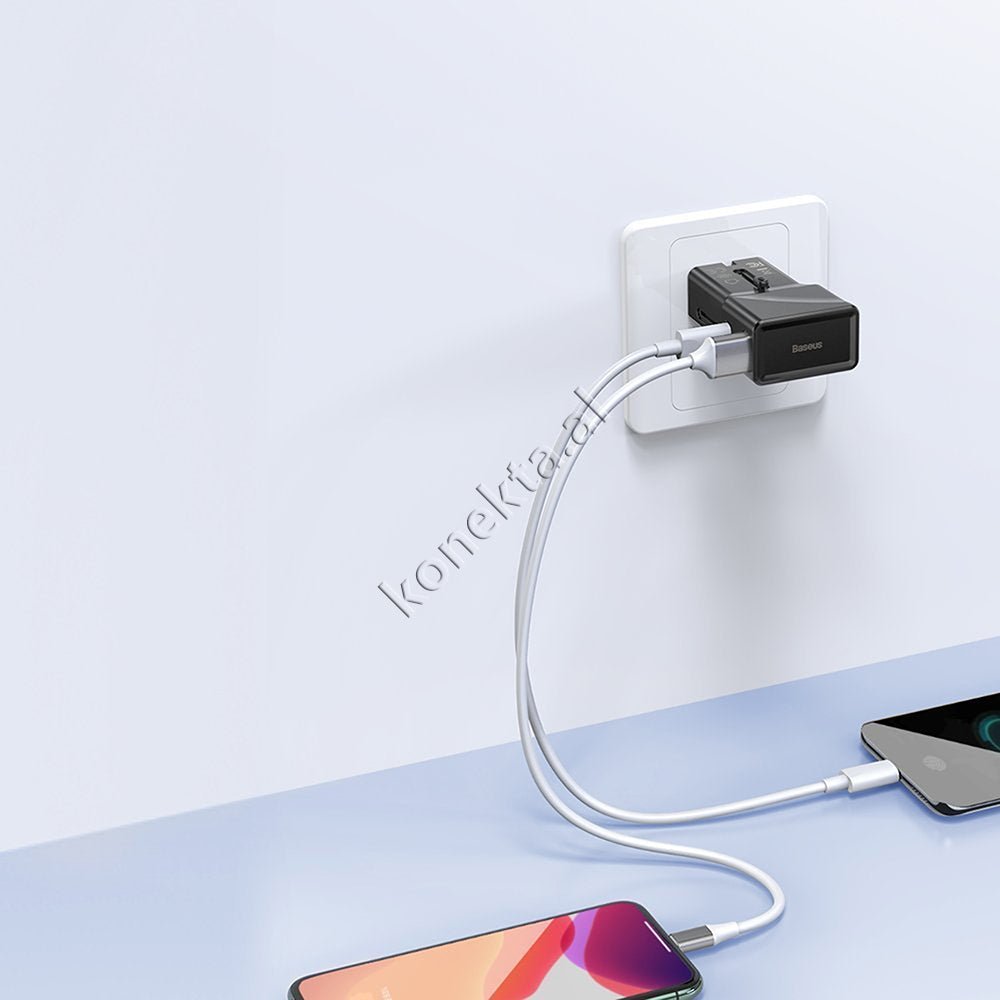 Baseus Universal 18W Charger, USB + Type-C, Fast Charging - Thumbnail 9
