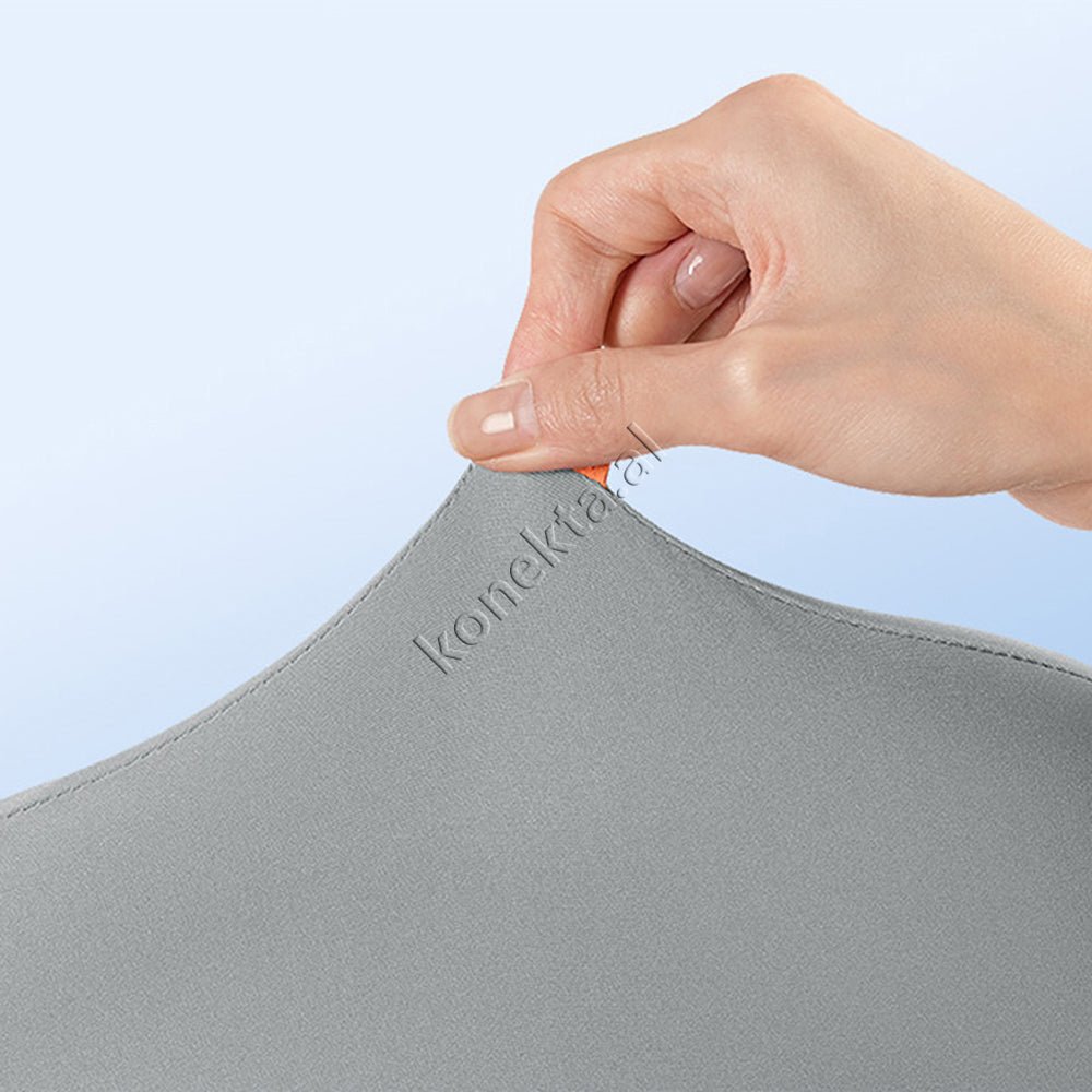 Baseus Multifunctional Memory Neck Pillow, Gray / Orange, 395x263x115mm - Thumbnail 13