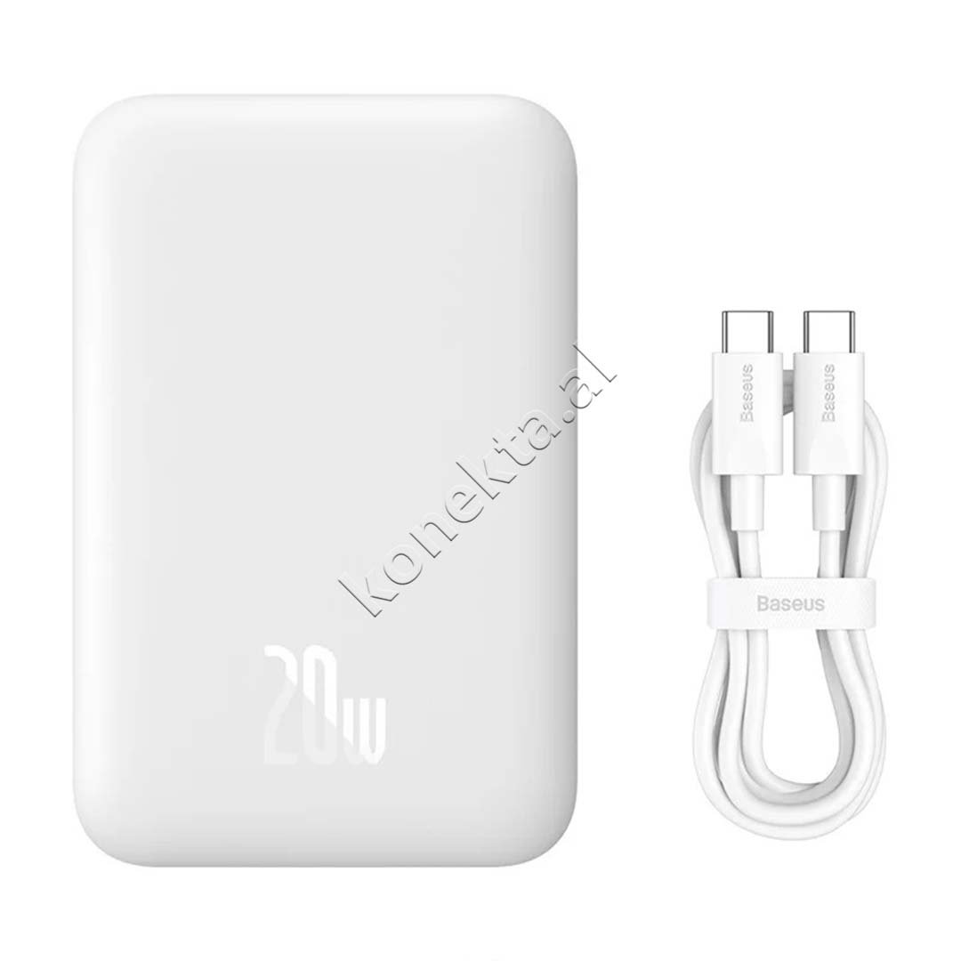Baseus Wireless Power Bank, 6000mAh, 20W, White - Thumbnail 5