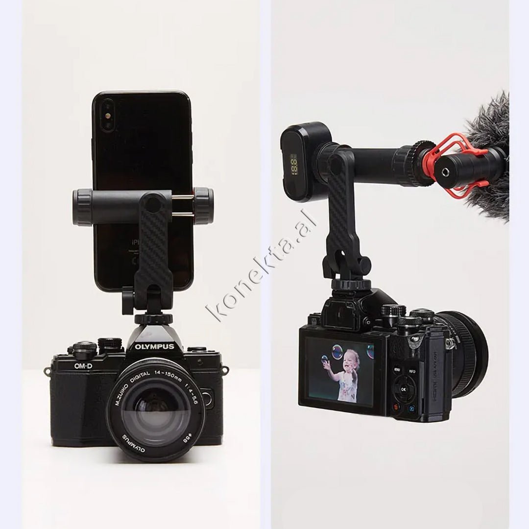 Jmary Phone Holder with 360° Rotation for Camera or Tripod - Image 1