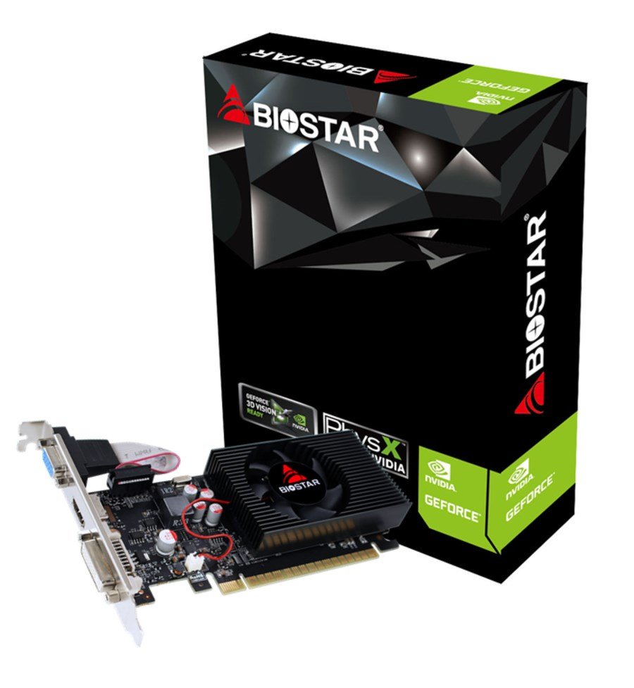 Biostar NVIDIA GeForce GT 730 Graphics Card, 4 GB GDDR3, VN7313TH41 - Image 1