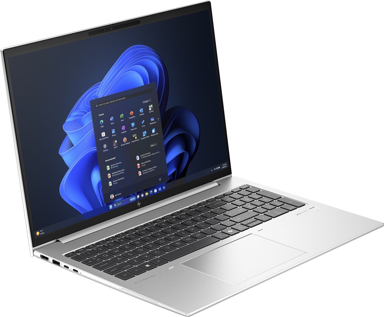 HP EliteBook 860 G11 Laptop, 16", Intel Core Ultra 7, 16 GB DDR5-SDRAM, 512 GB SSD, Silver - Thumbnail 2
