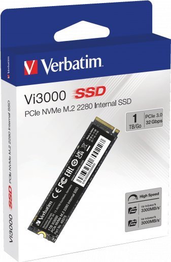 Verbatim Vi3000 SSD, 1TB, M.2 2280 PCI-E x4 Gen4 NVMe - Thumbnail 4