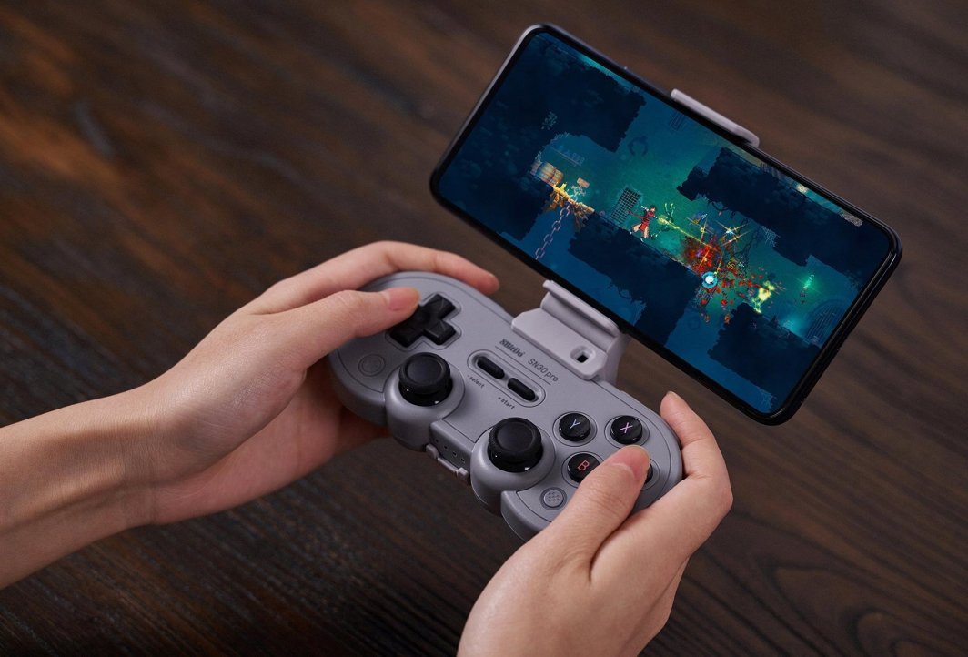 8BitDo SN30 Pro Controller, Wireless, Grey - Thumbnail 4