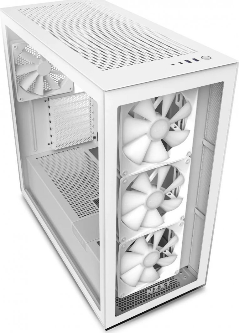 NZXT H7 Elite Case, White - Thumbnail 3