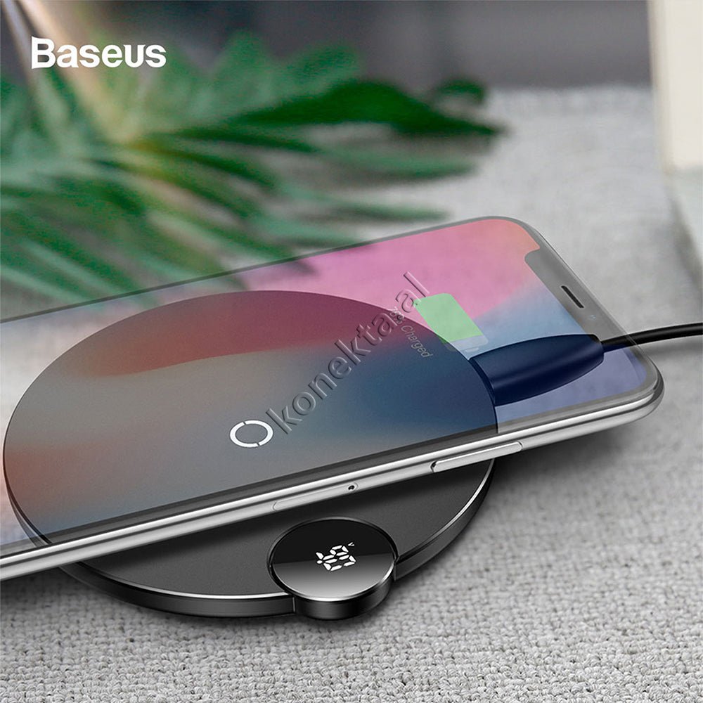 Baseus Wireless Charger with Digital LED Indicator - Thumbnail 3