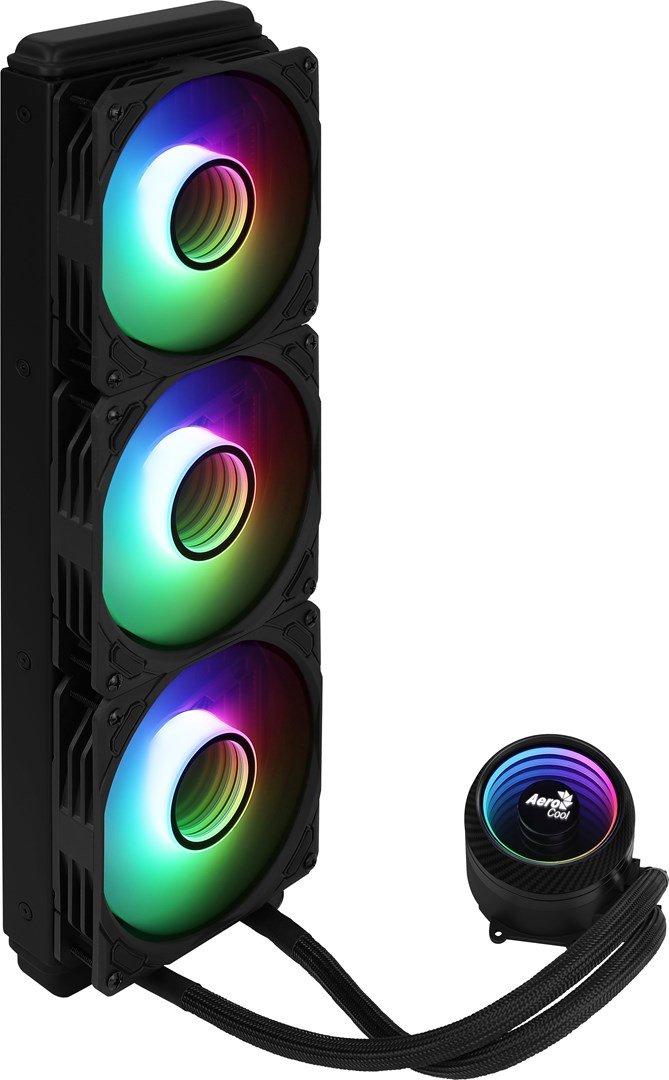 Aerocool PGS Mirage L360 ARGB Water Cooler, 394mm, 550W TDP, Black - Thumbnail 2
