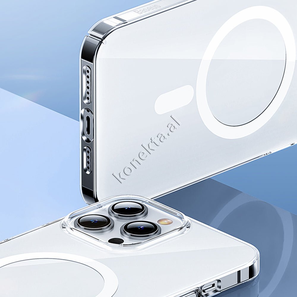 Baseus Cover Transparente Me MagSafe Per iPhone 13 Pro Max / 14 Pro Max - Thumbnail 8