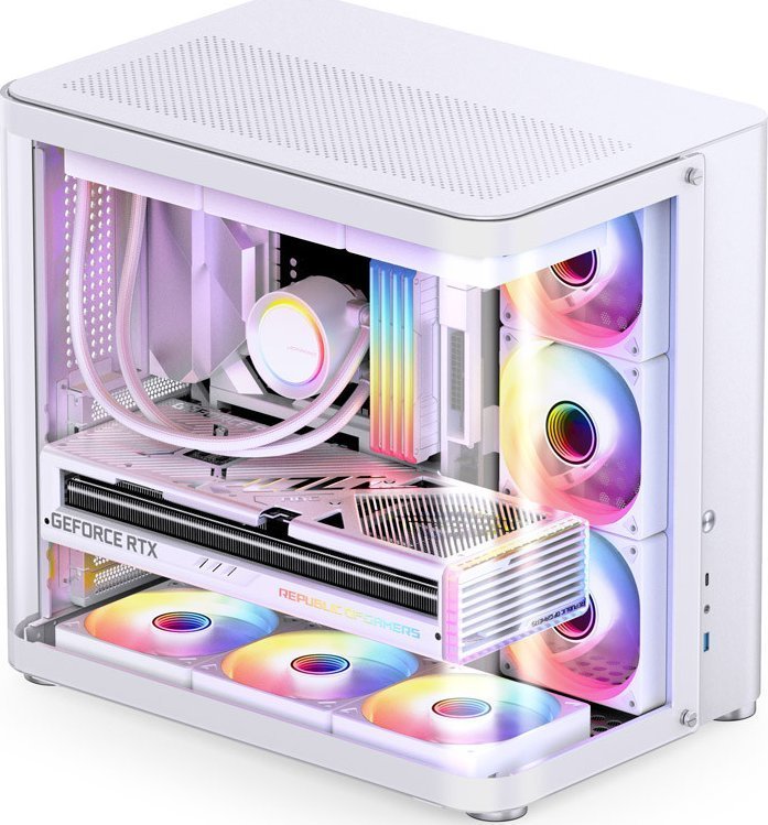 Jonsbo TK-2 2.0 Case, White, Midi Tower - Thumbnail 2