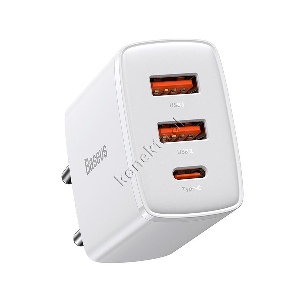 Baseus Fast Charge 30W Charger, 3 Ports - Thumbnail 16