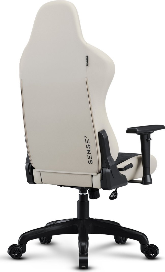 SENSE7 Spellcaster FUKU Chair, Material + Leather, Black/Beige - Thumbnail 7
