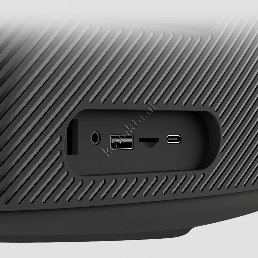 WiWU Thunder Bluetooth Speaker with Wireless Microphone, Black - Thumbnail 3