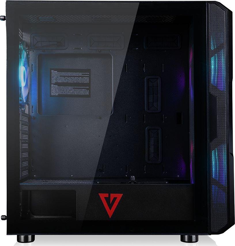 Modecom Volcano Amirani ARGB Case, Black, Midi Tower - Thumbnail 3