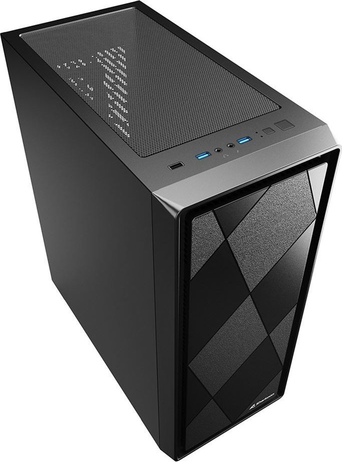 Sharkoon VS8 Case, Black, Midi Tower - Thumbnail 3