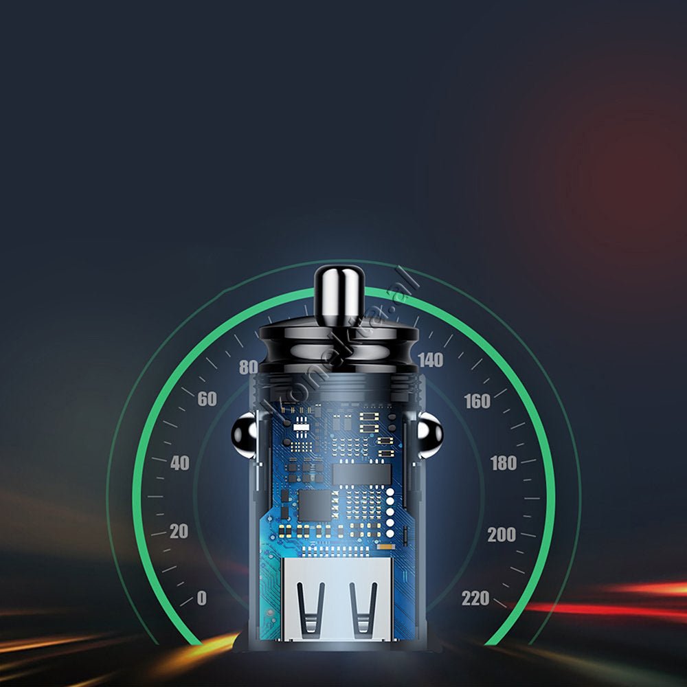 Baseus Car Charger, 30W, Black / Red / Silver - Thumbnail 12