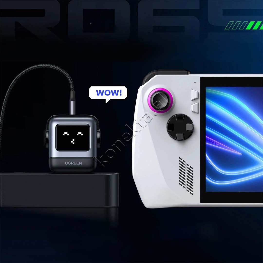 UGreen 65W Charger, 3 in 1, 2x Type-C, 1x USB-A - Thumbnail 8