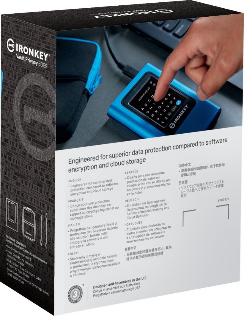 Kingston IronKey Vault Privacy 80 SSD, 960GB - Thumbnail 6