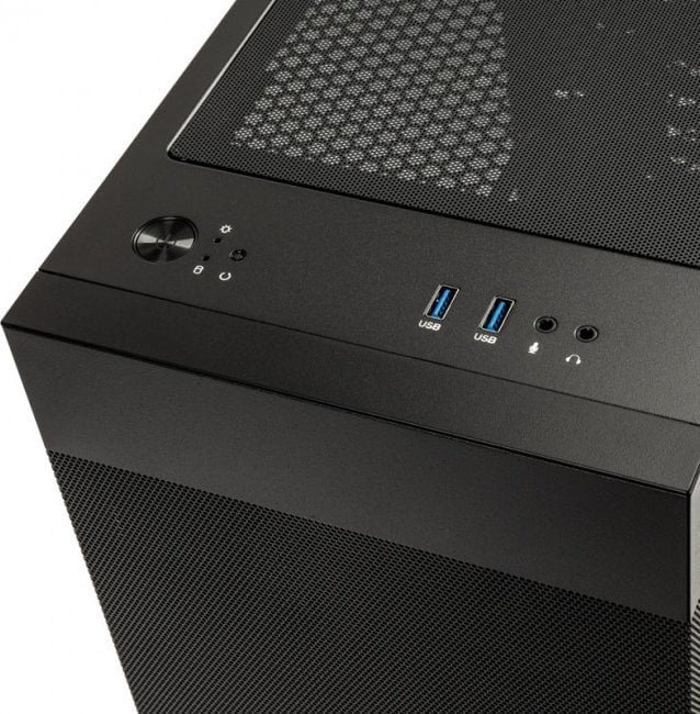 Lian Li LANCOOL 205M Mesh Case, Black, Micro Tower - Thumbnail 6