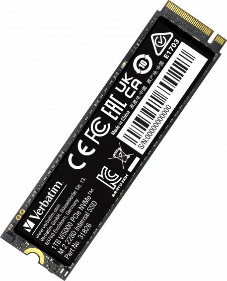 Verbatim Vi5000 SSD, 1TB, M.2 2280 PCI-E x4 Gen4 NVMe - Thumbnail 2