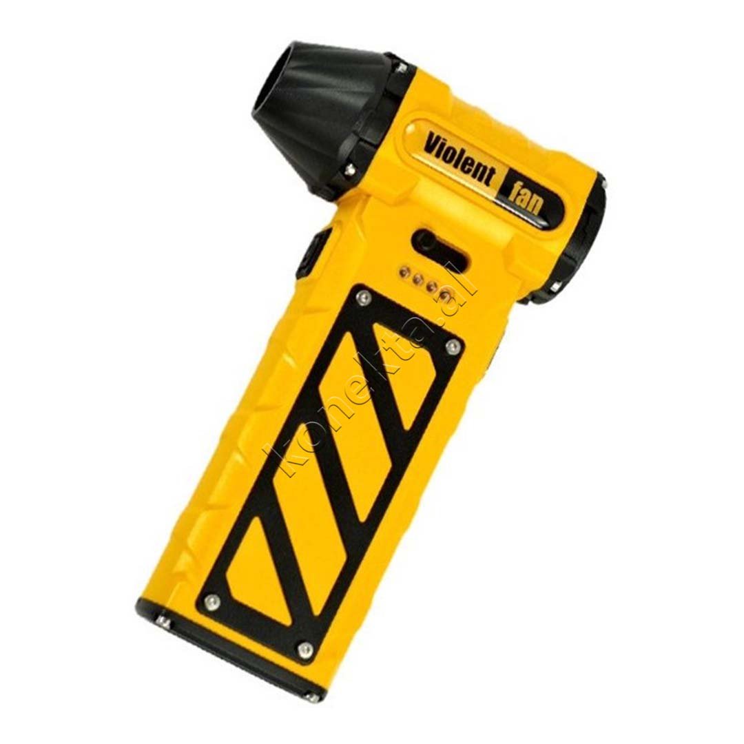 tjetertjeter Turbo Fan Vacuum Cleaner, Black/Yellow - Thumbnail 2