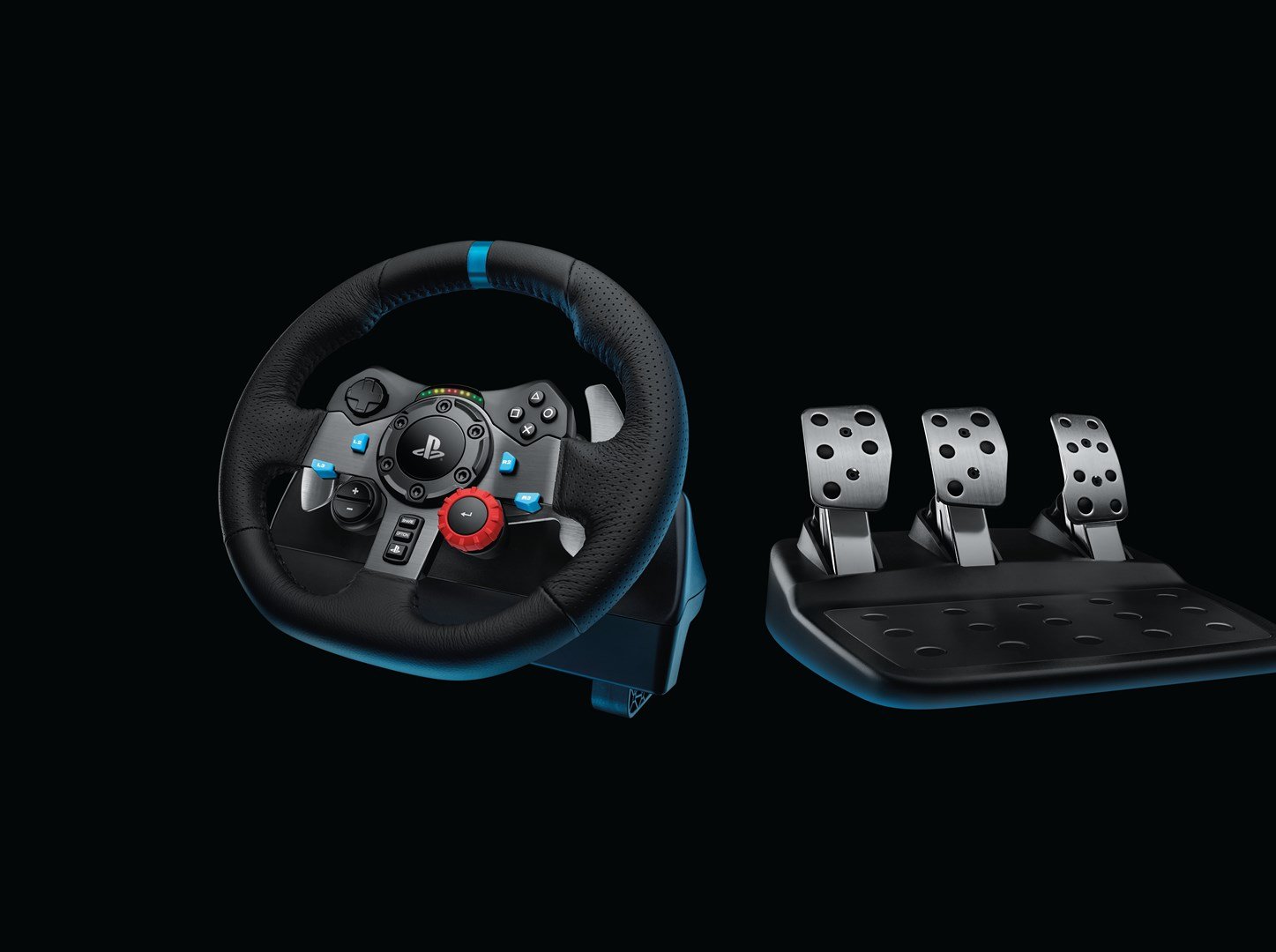Logitech G G29 Gaming Wheel and Pedals, Black - Thumbnail 9
