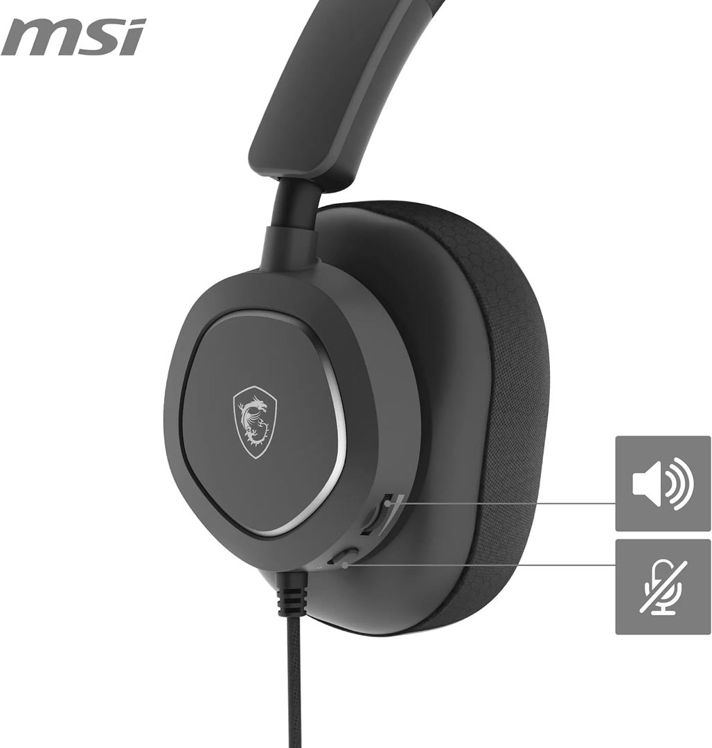 MSI Maestro 300 Headset, Black - Thumbnail 11