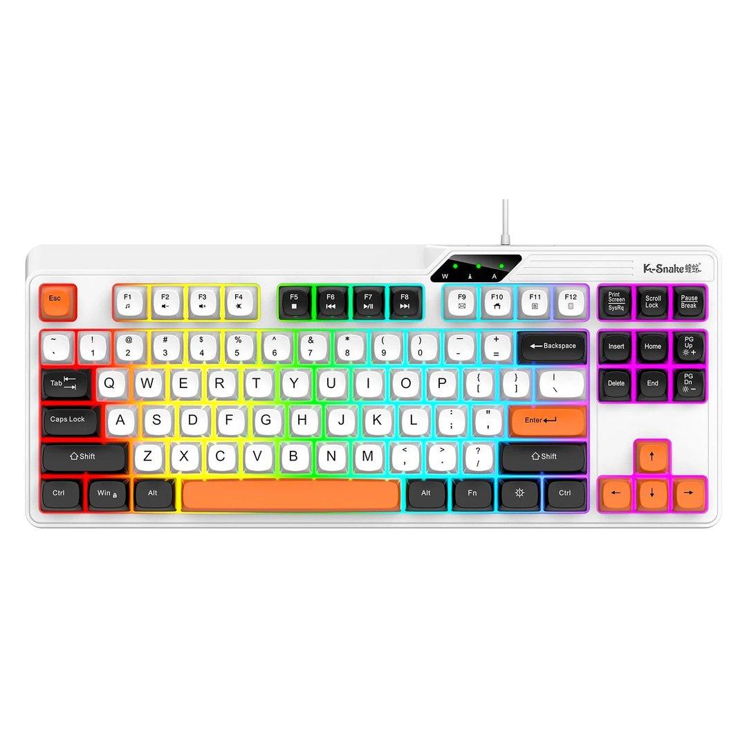 KSNAKE KM870 Gaming Keyboard and Mouse Set, Wired RGB - Thumbnail 3