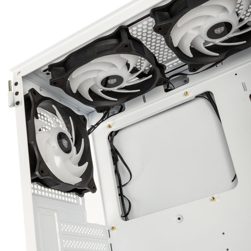 Kolink Observatory HF Mesh ARGB Case, White, Midi Tower - Thumbnail 7