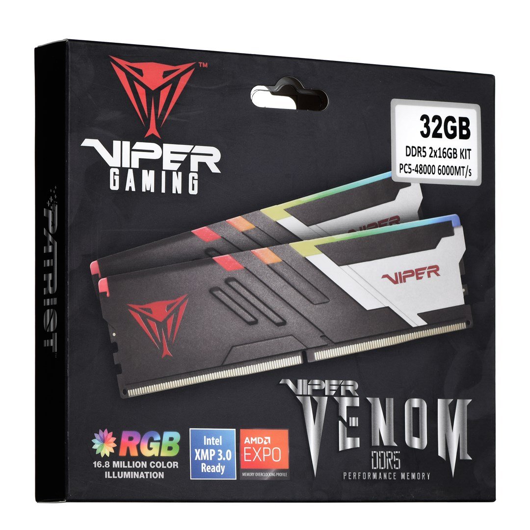 Patriot Memory Viper Venom Memory, 32GB (2 x 16GB), DDR5, 6000MHz, CL30 - Thumbnail 9