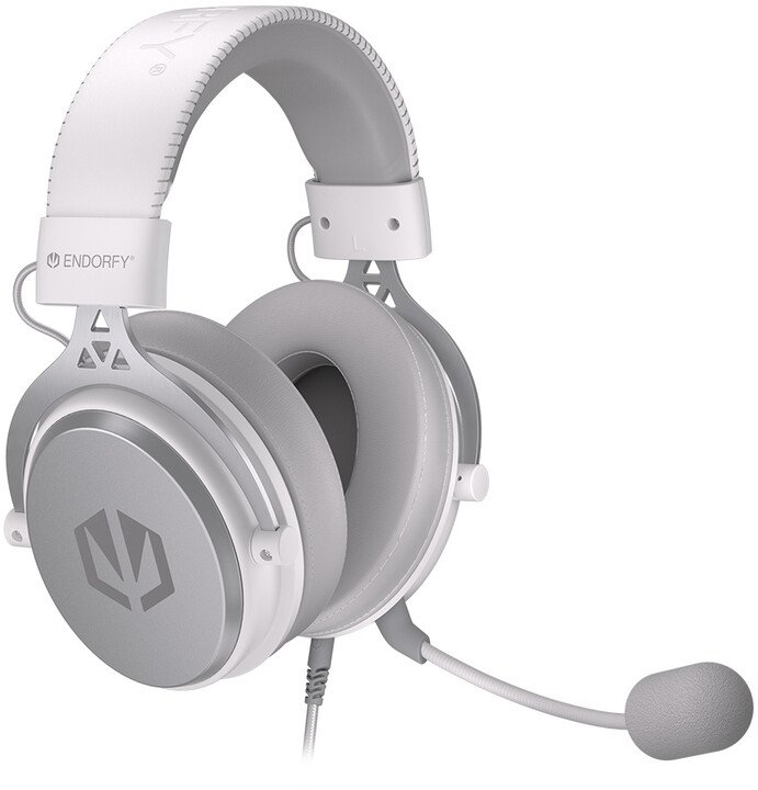 Endorfy Viro Plus Headphones USB Onyx White, White - Thumbnail 11