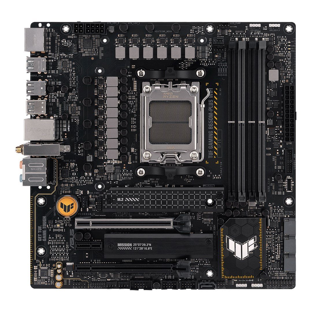 ASUS TUF Gaming B650M-PLUS WiFi AMD B650 Socket AM5 micro ATX Motherboard - Thumbnail 2