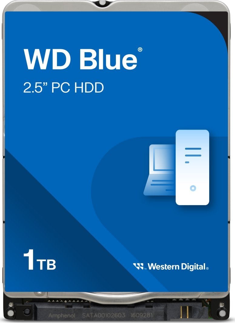 WD Blue HDD Disk, 1TB, 2.5" SATA III - Image 1