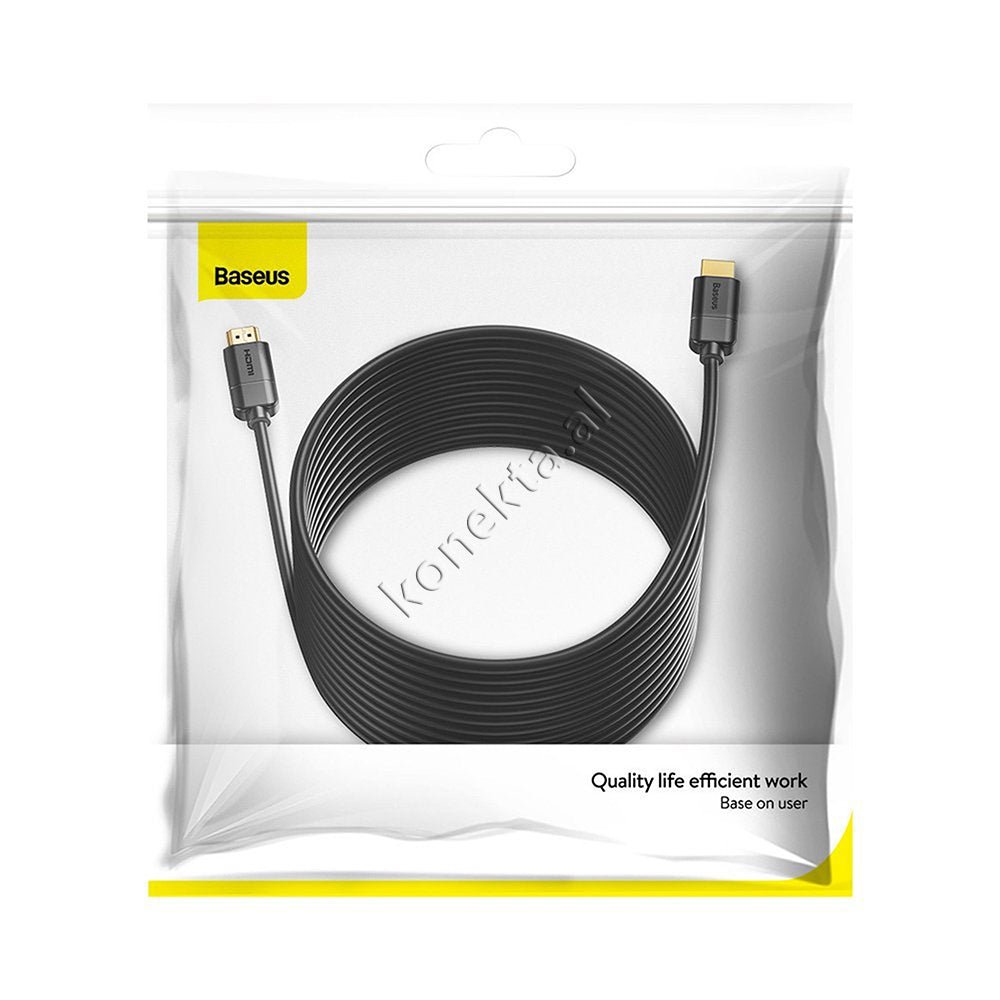 Baseus HDMI Cable, 12m, Black - Thumbnail 2