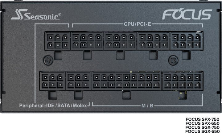Seasonic Focus SPX 2021 FOCUS-SPX-650 Power Supply, 650W - Thumbnail 3