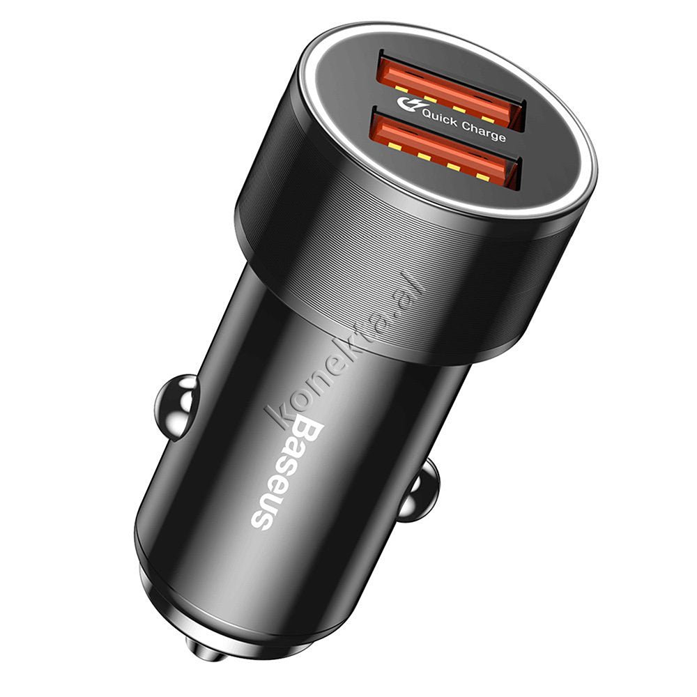 Baseus Small Screw Charger, 36W, Black - Image 1