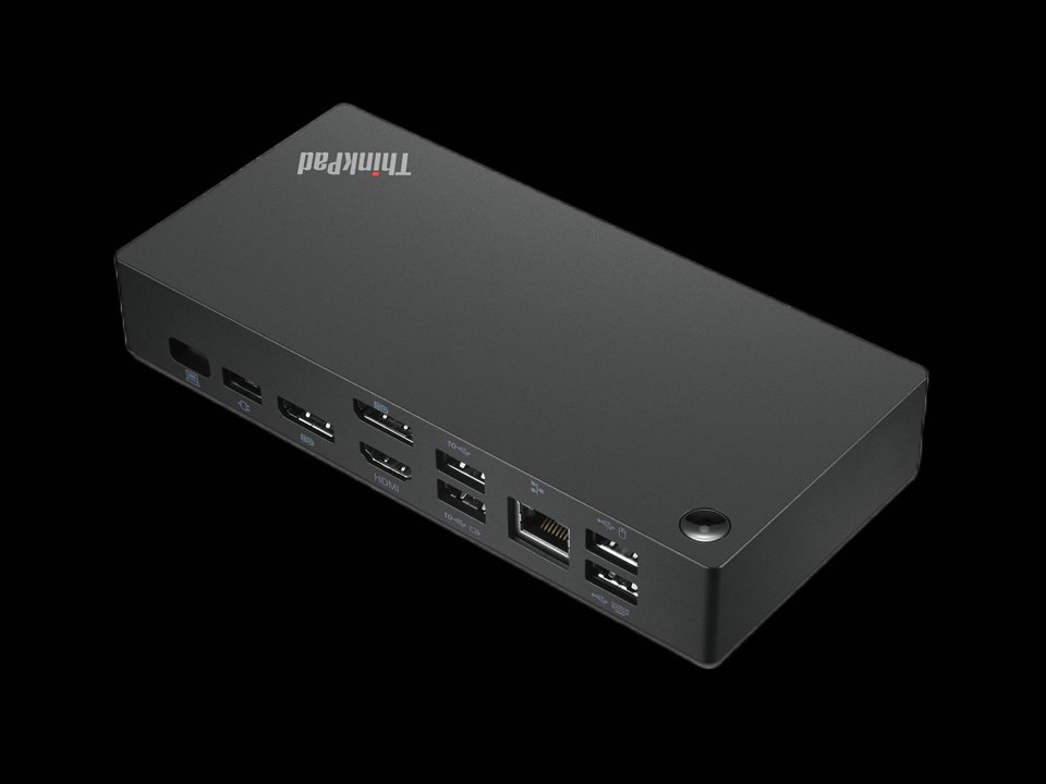 Lenovo ThinkPad Universal USB-C Docking Station, 90W, 2xDisplayPort, 1xHDMI, Black - Image 1