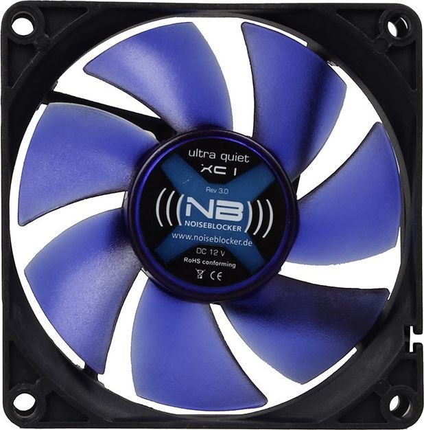 Noiseblocker BlackSilent XC1 Cooler, 80 mm - Thumbnail 3
