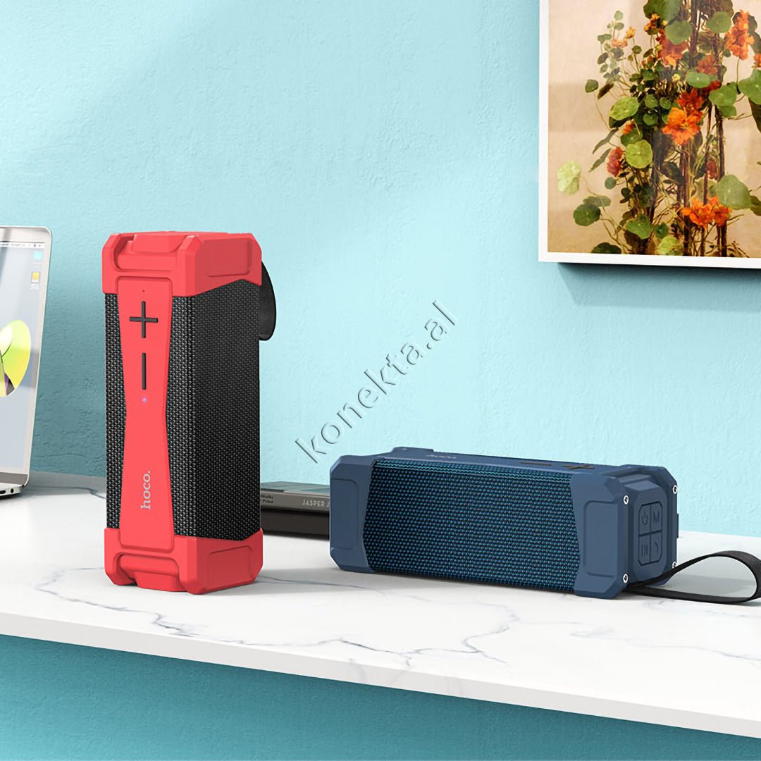 HOCO Bluetooth Speaker with Microphone, USB Port, TF Card, AUX, Waterproof - Thumbnail 6